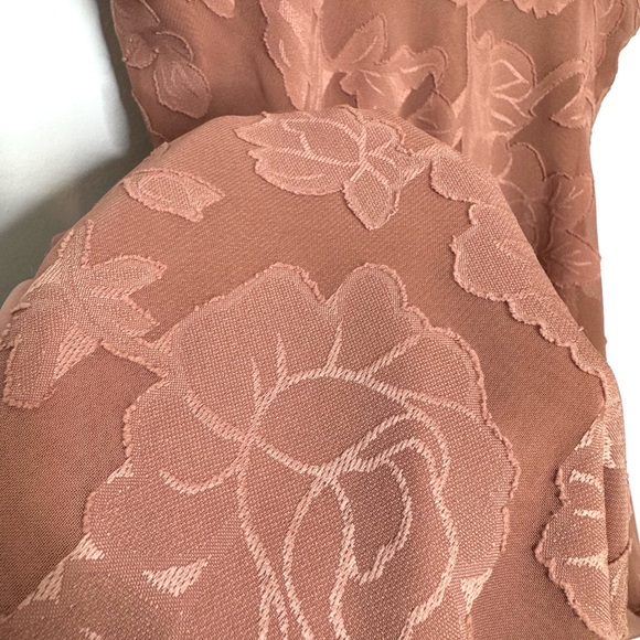 Anthropologie Hutch Lindy Dress in Sedona Textured Floral Draped Bodice Formal 4 - Picture 15 of 15